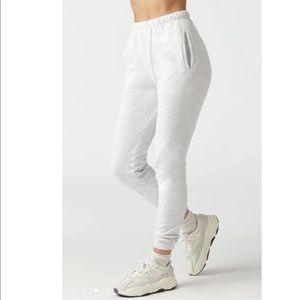 Joah Brown Empire Joggers, XS/S, EUC, Pearl Grey